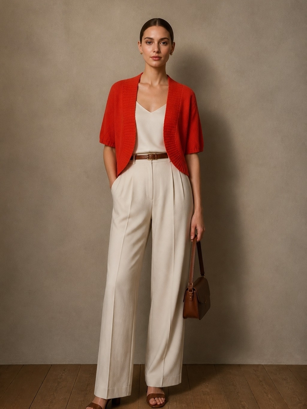 NWT Cable & Gauge Red Pepper Short Cardigan sz M